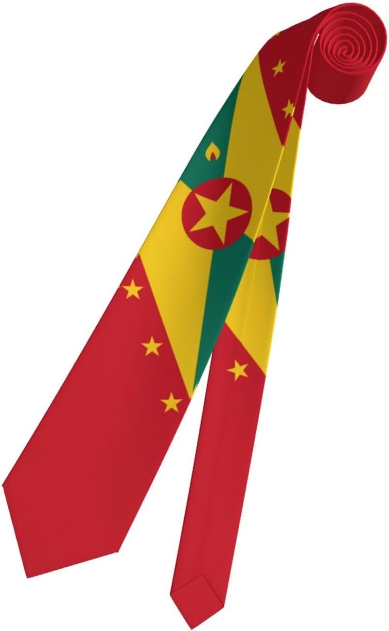 AKMCBSH National Flags Tie Comfortable Soft Novelty Necktie Unisex for Weddings Party Birthday Gift - Image 2